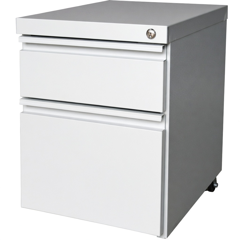 Steel Mobile Pedestal Cabinet 1 Drawer 1 File Drawer
