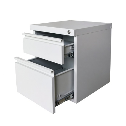 Steel Mobile Pedestal Cabinet 1 Drawer 1 File Drawer