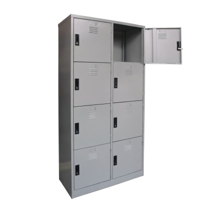 8 Compartment Steel Locker Cabinet