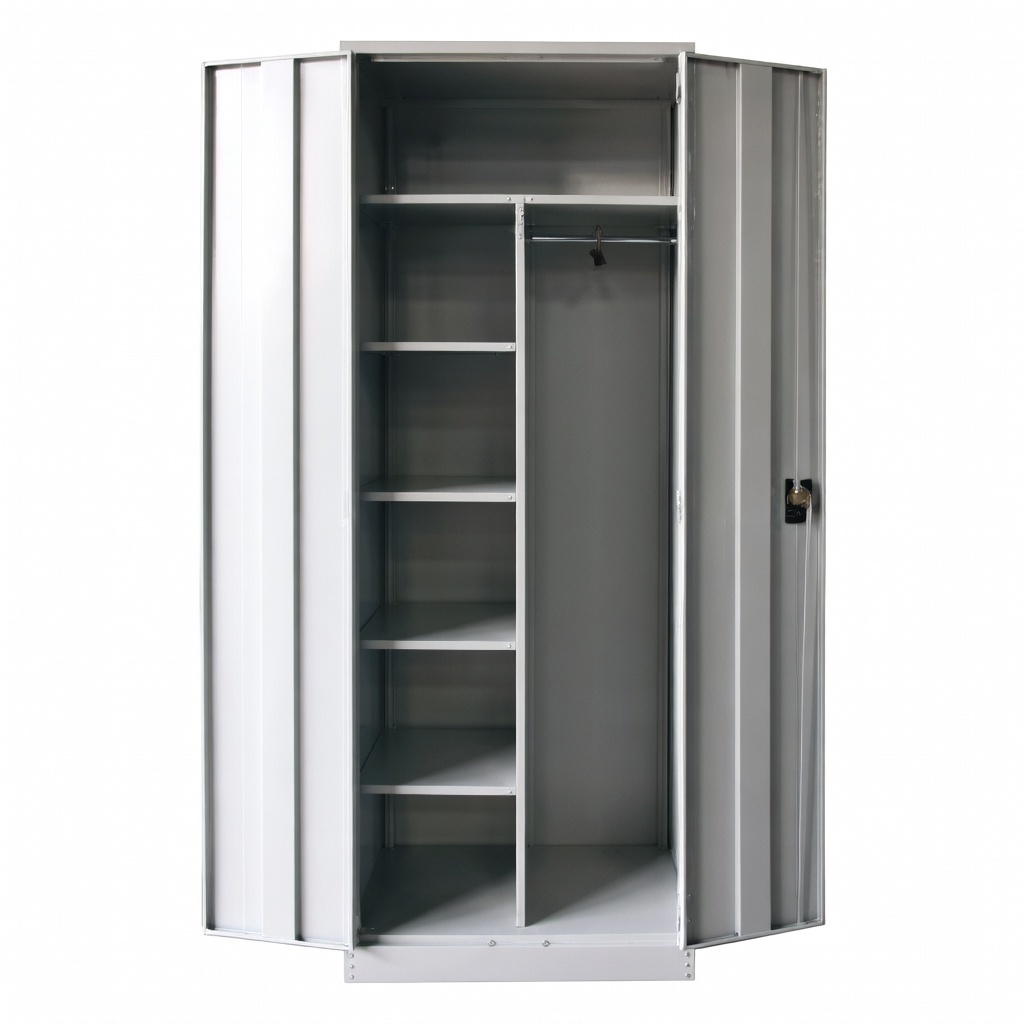 Full Height Steel Wardrobe Cabinet - dual door
