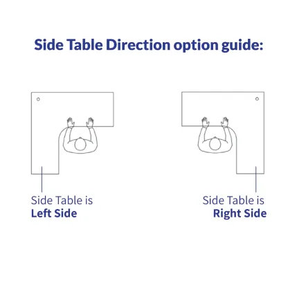 L-Shape Office Desk with Wooden Modesty Panel (UT)