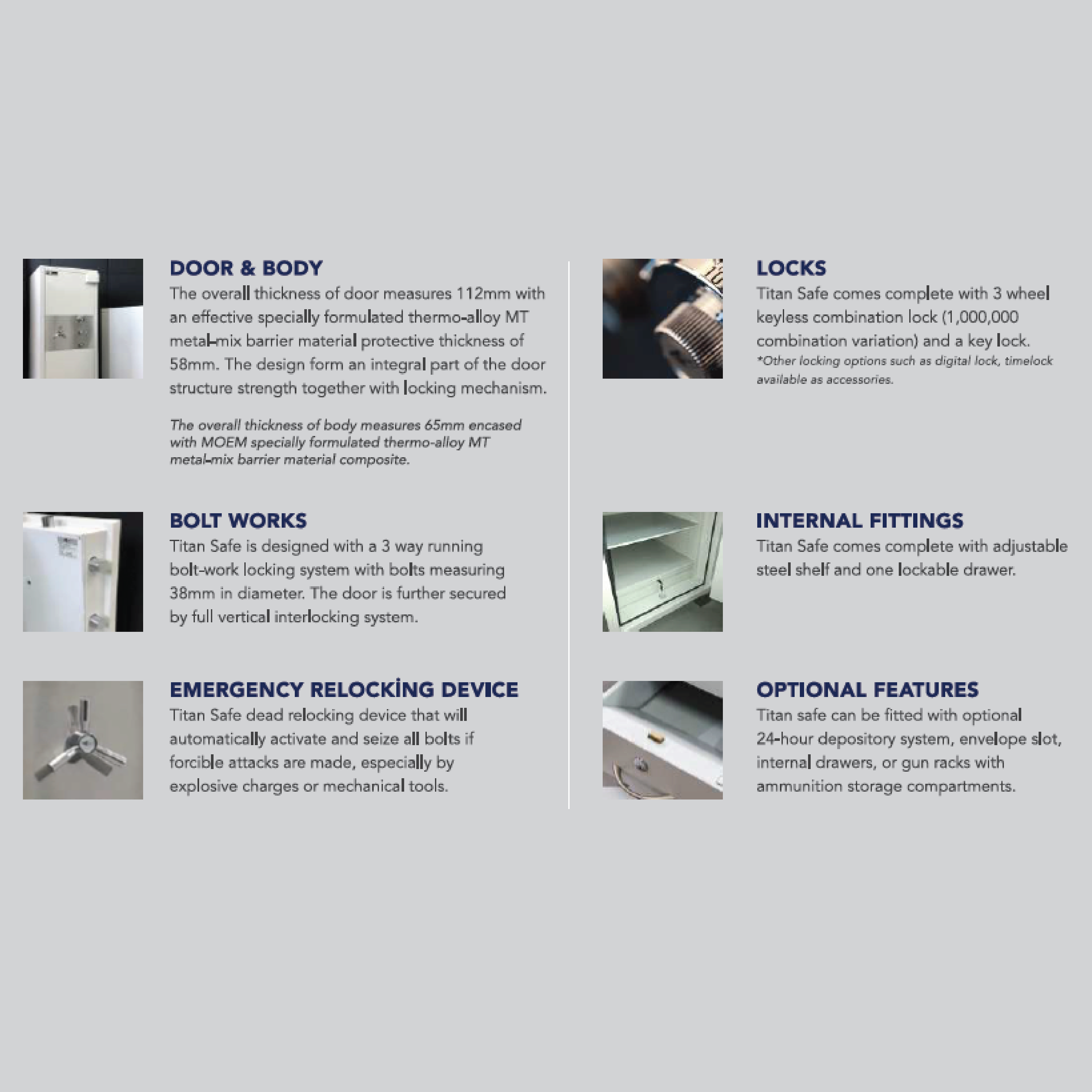 Titan Safe TS-350 Fire & Burglar Resistant Safe (kindly contact us before ordering)
