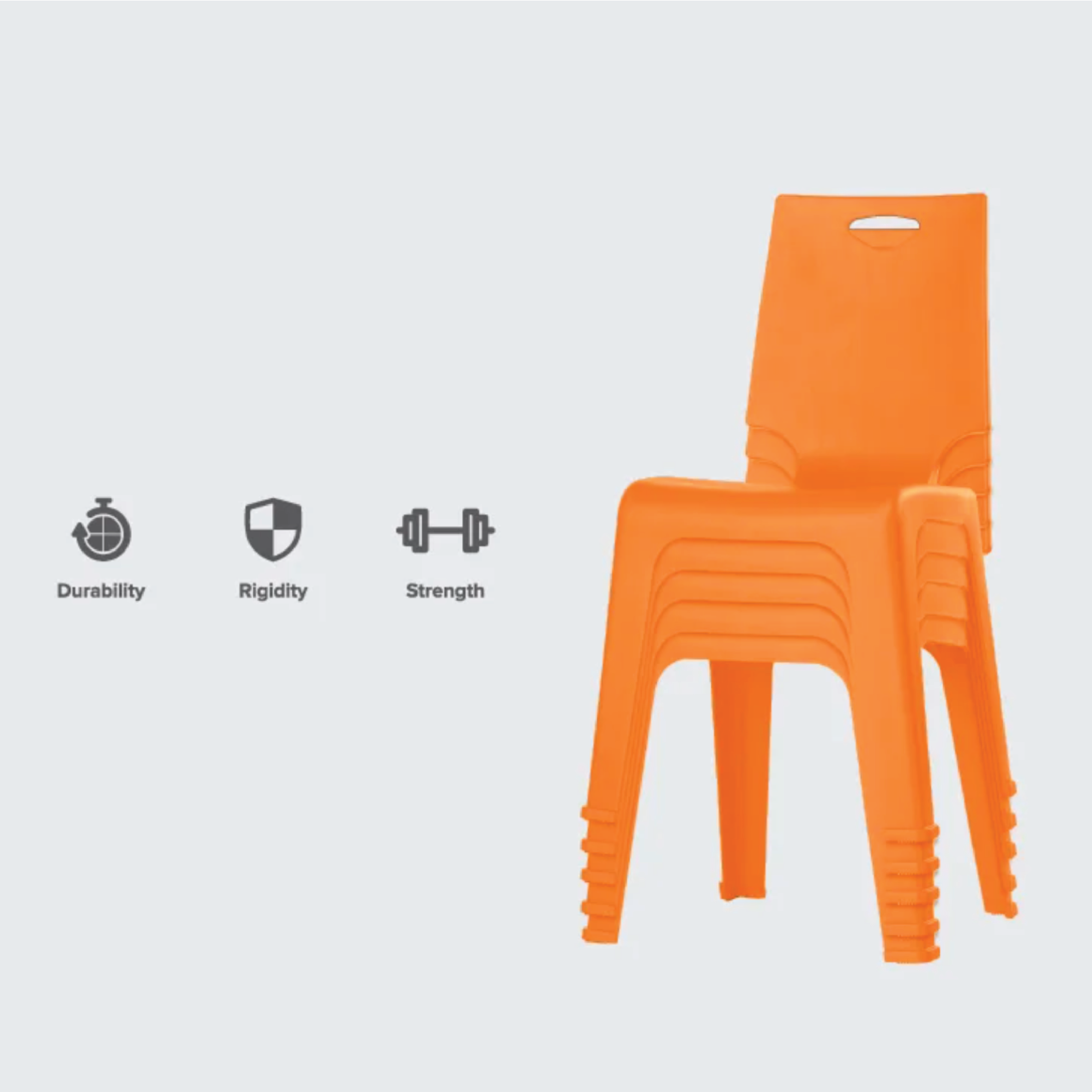 Vibrant Plastic Chair (minimum order: 5 units)