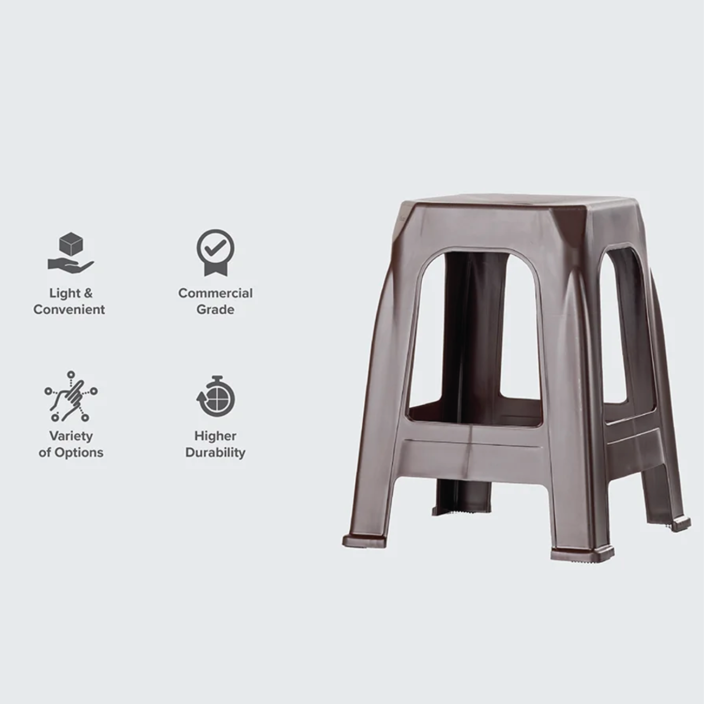 Cube Stool | Heavy Duty Stackable Plastic Stool Malaysia (minimum order: 5 units)