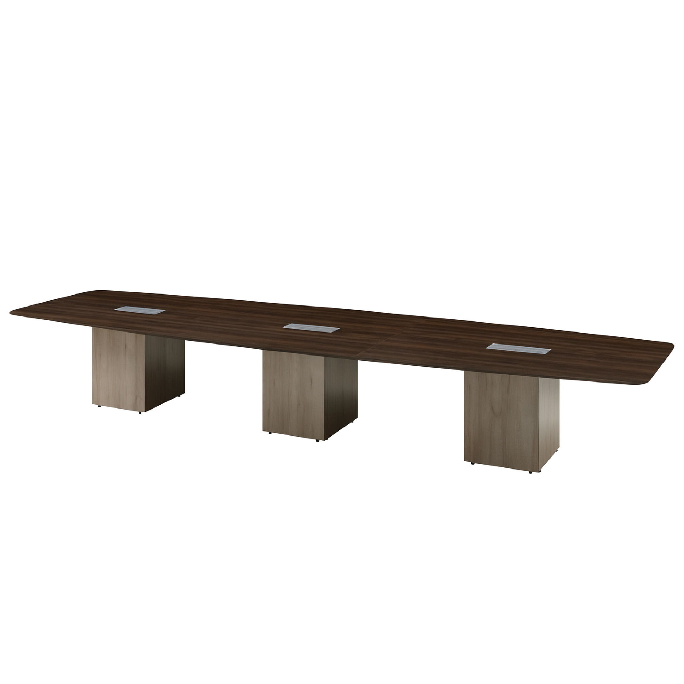 Boat Shaped Meeting Table (PIX7) - 4800W x 1200D x 750H mm