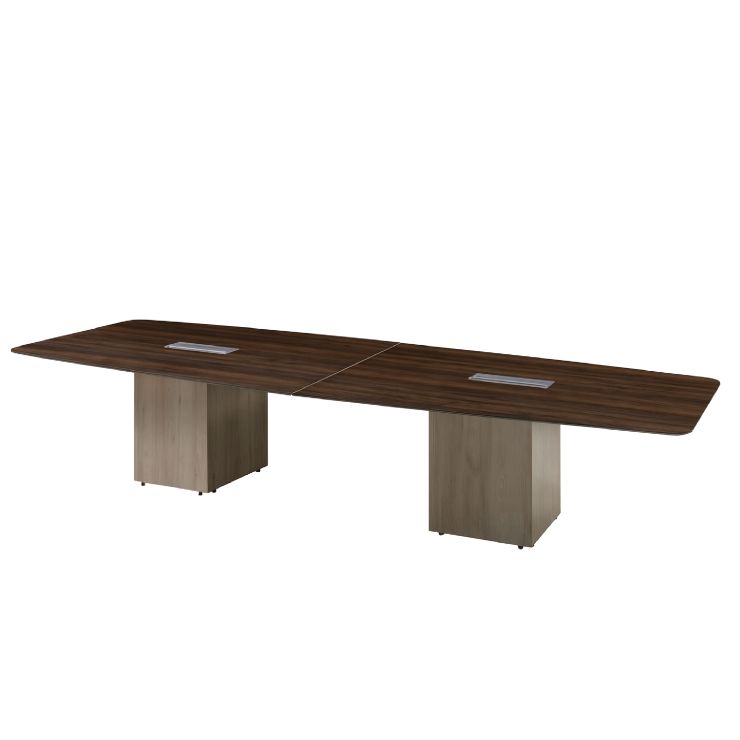 Boat Shaped Meeting Table (PIX7) - 3600W x 1200D x 750H mm