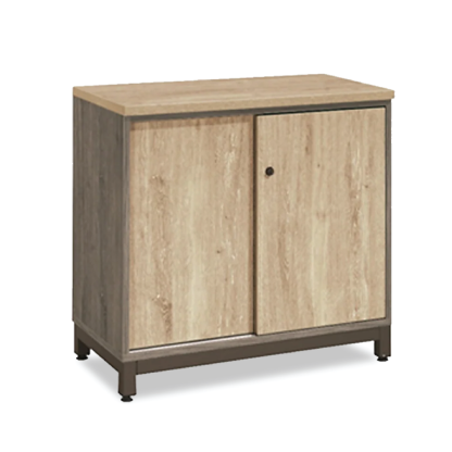 (MIX7) Sliding Door Low Height Cabinet - 750H mm