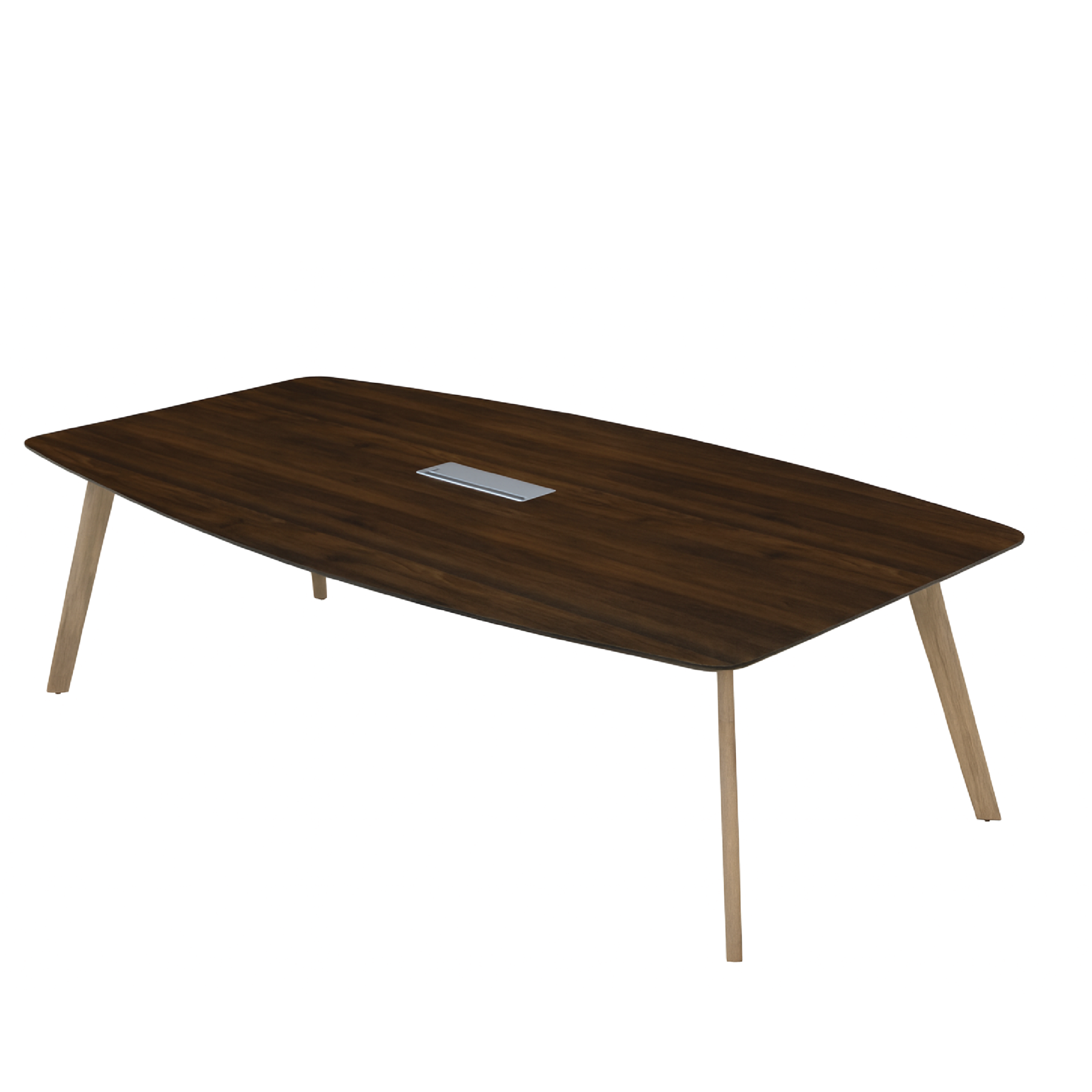 Boat Shaped Meeting Table (PIX7) - 2400W x 1200D x 750H mm
