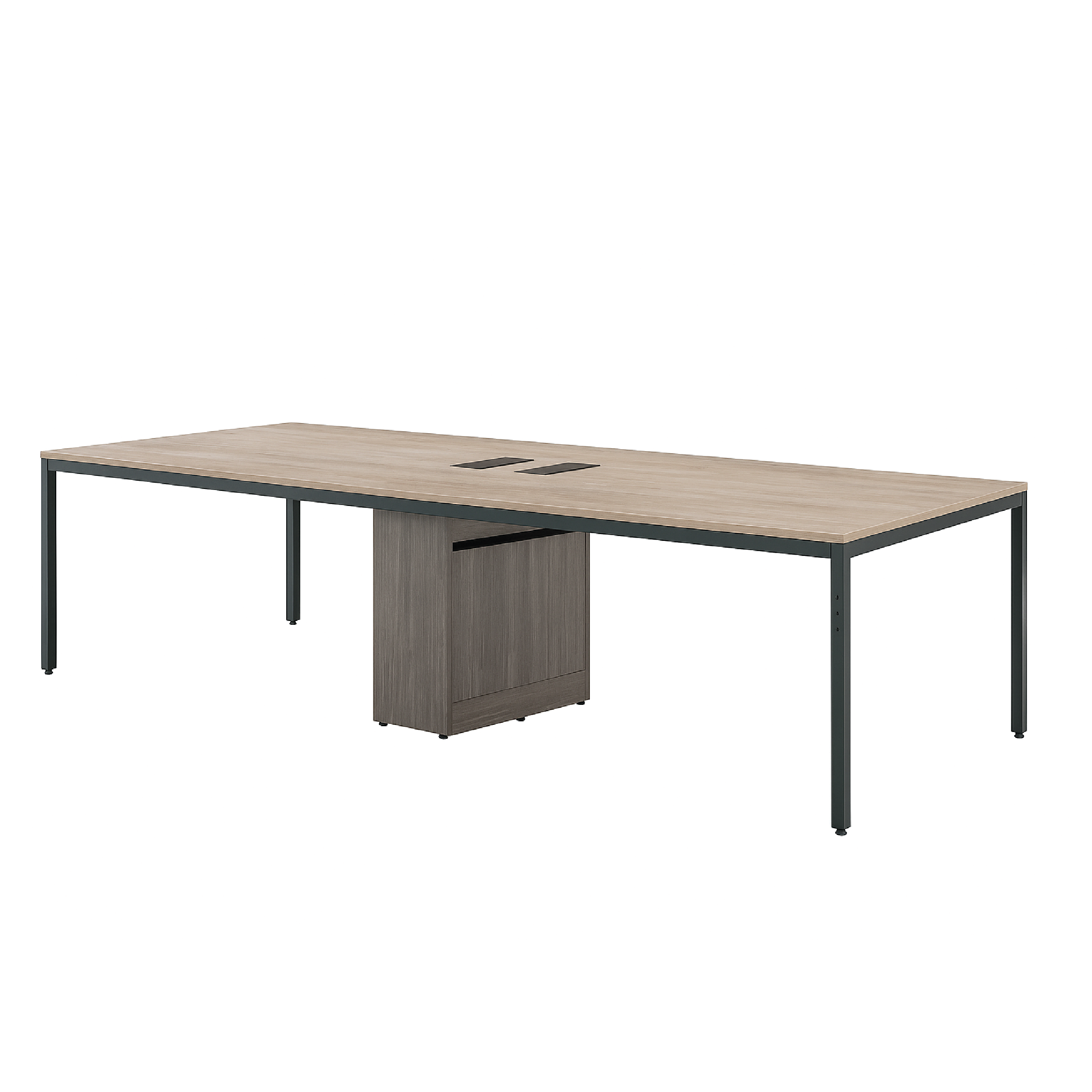 (MIX7) Boat Shaped Meeting Table - 2400W x 1200D / 3000W x 1200D 
