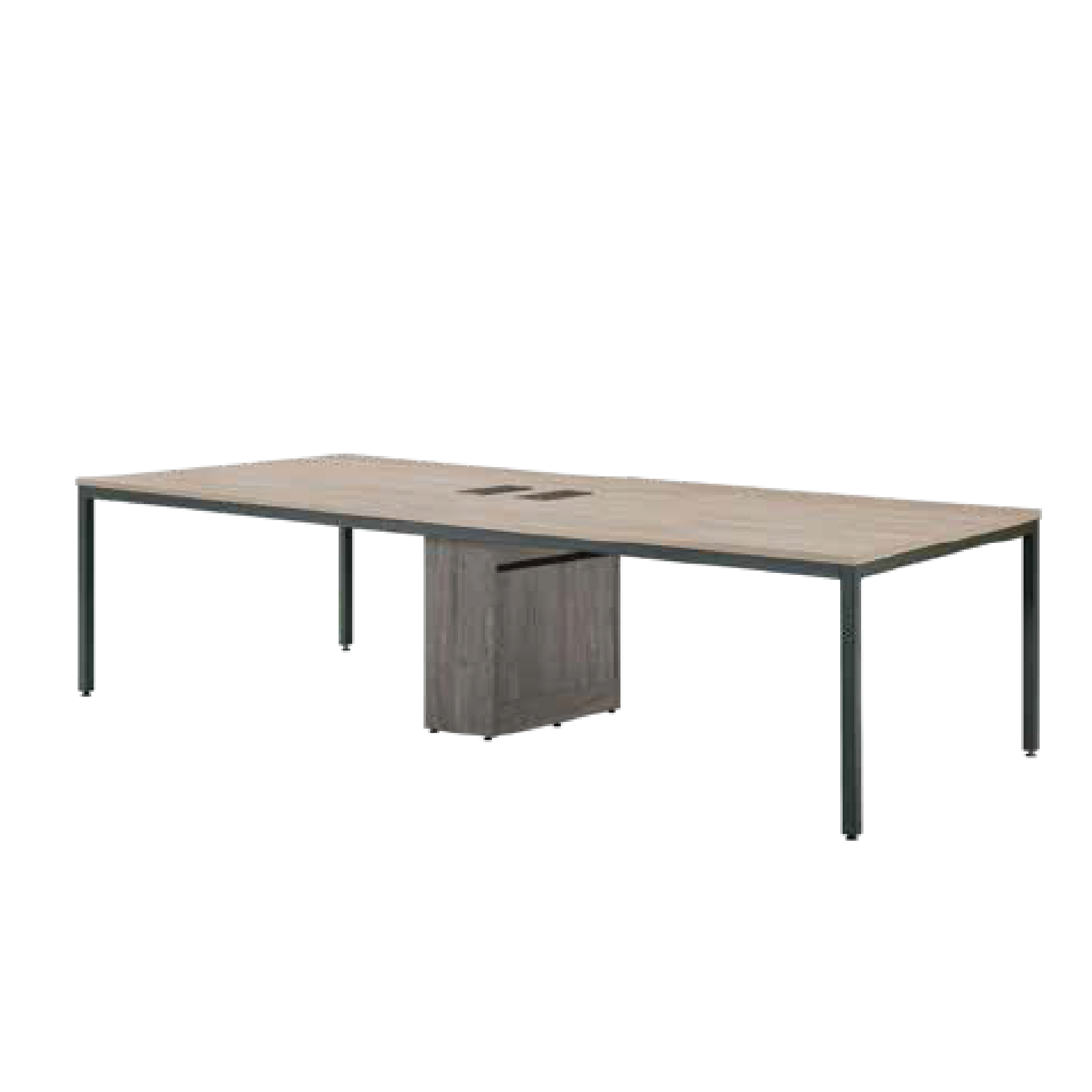 (MIX7) Boat Shaped Meeting Table - 2400W x 1200D / 3000W x 1200D 