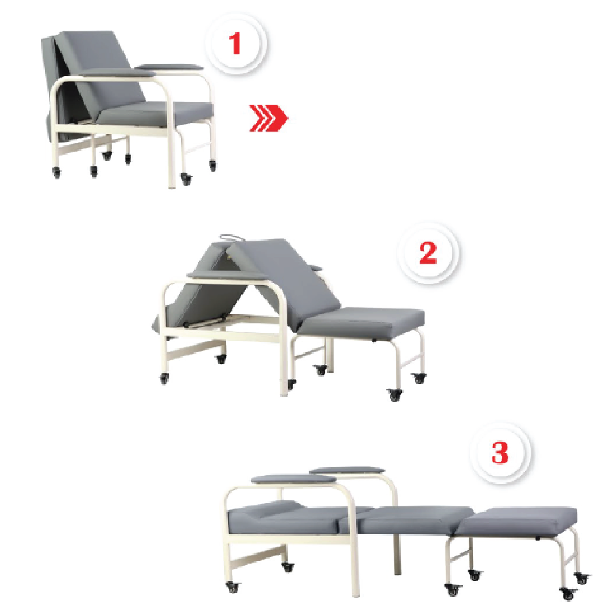 CARE Sofa Bed - 1 Seater (Hospital Sofa Bed)