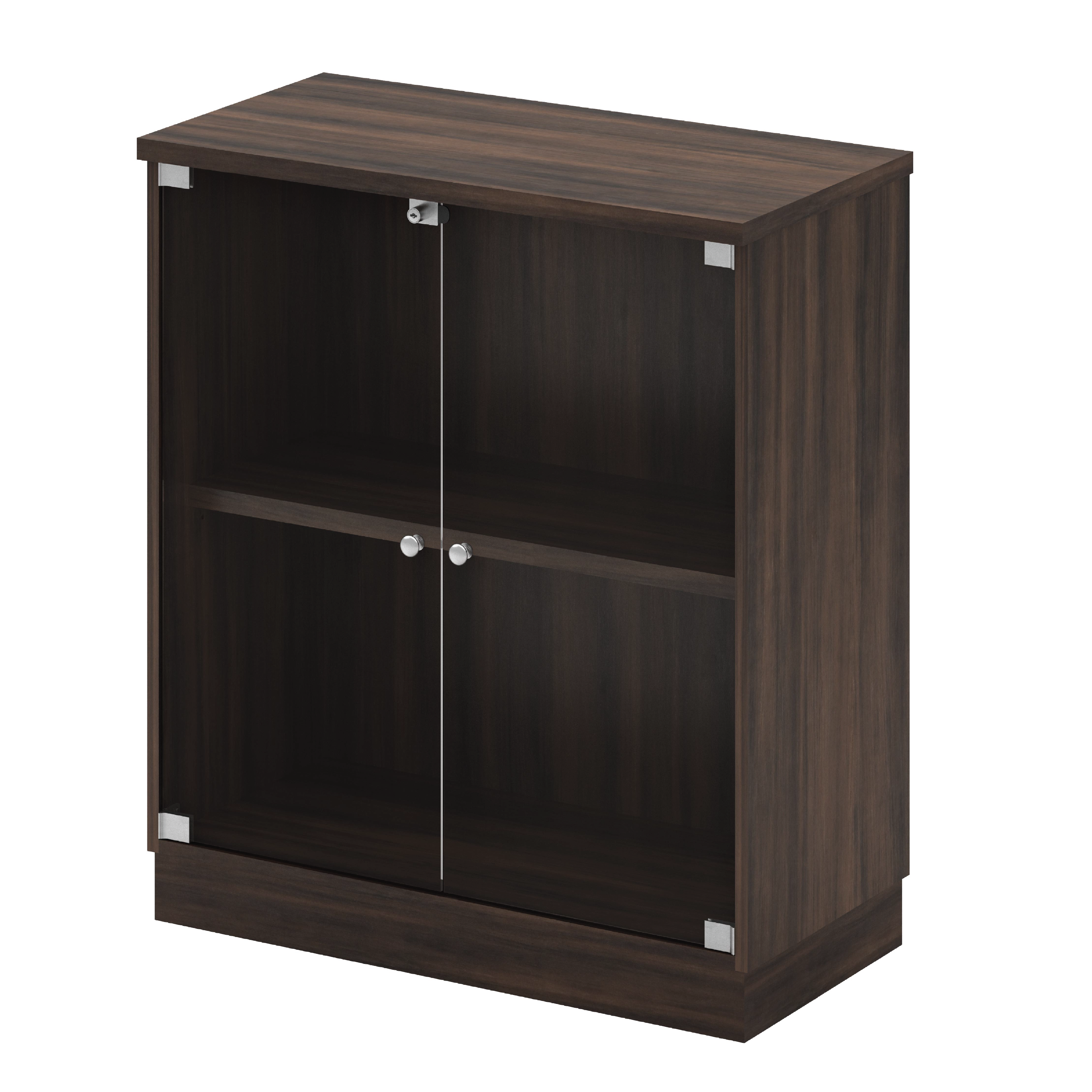Swinging Glass Door Low Cabinet - SQ