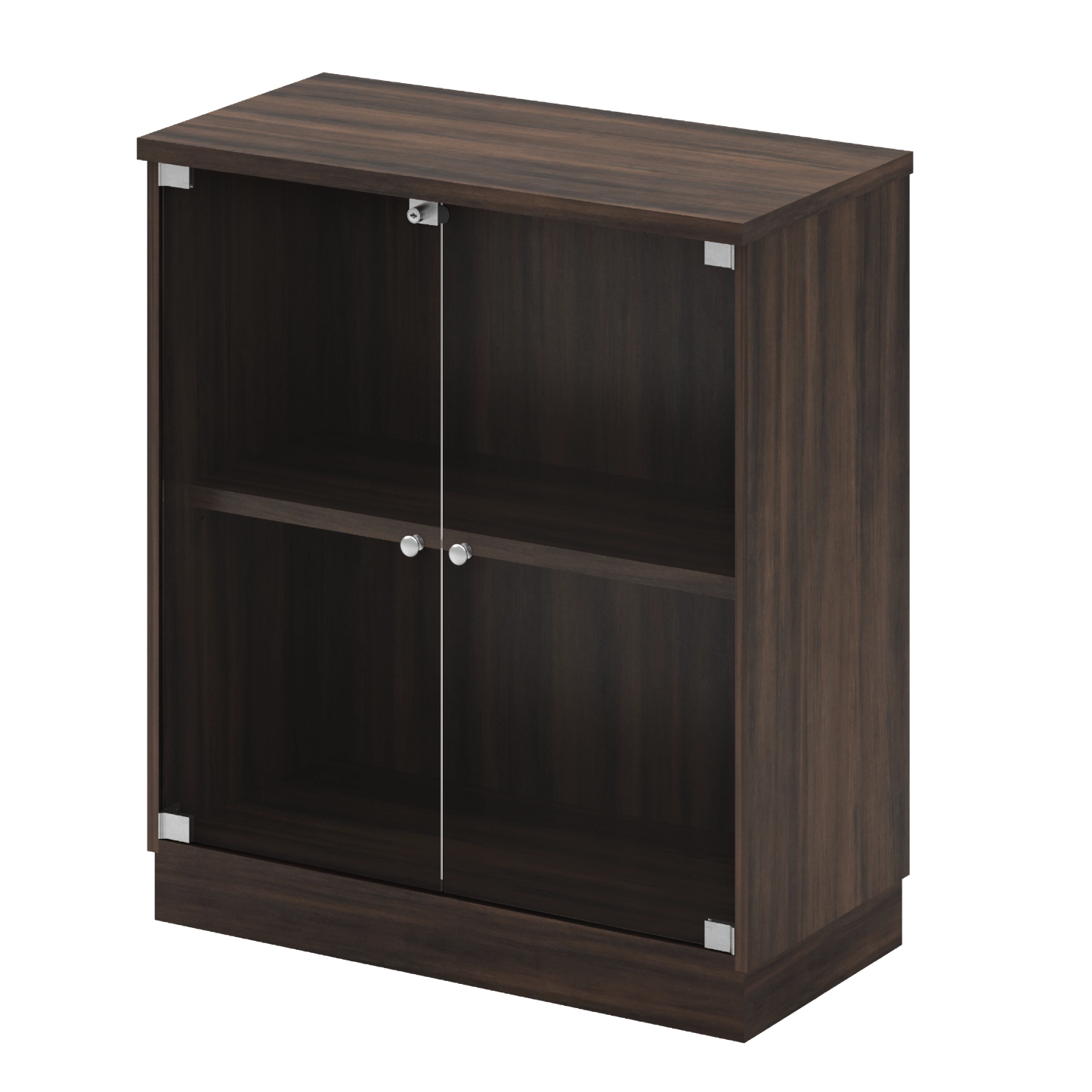 Swinging Glass Door Low Cabinet - SQ