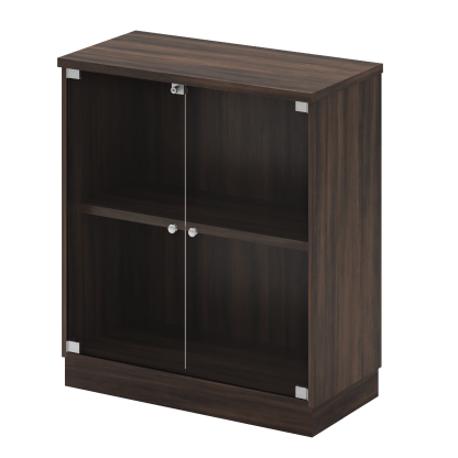 Swinging Glass Door Low Cabinet - SQ