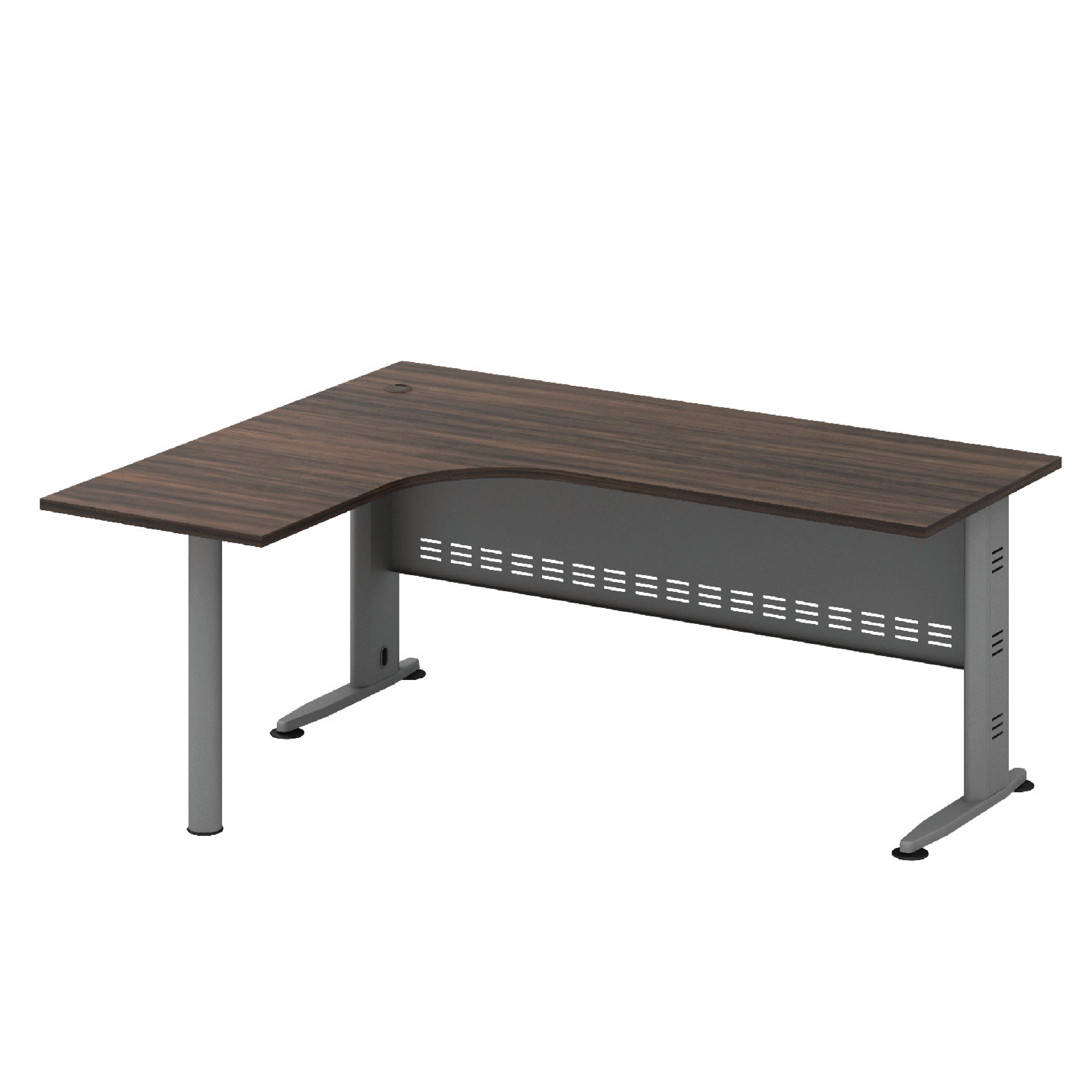 L-Shape Compact Table with Pole Leg (Q)