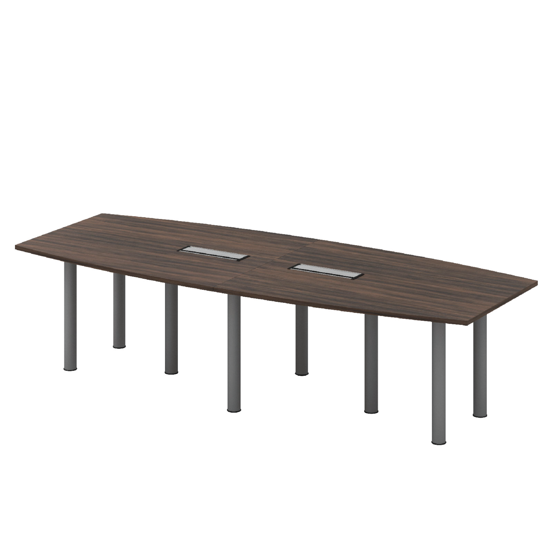 Boat Shape Top Meeting Table (Q) - 3000W x 1200/900D x 750H mm