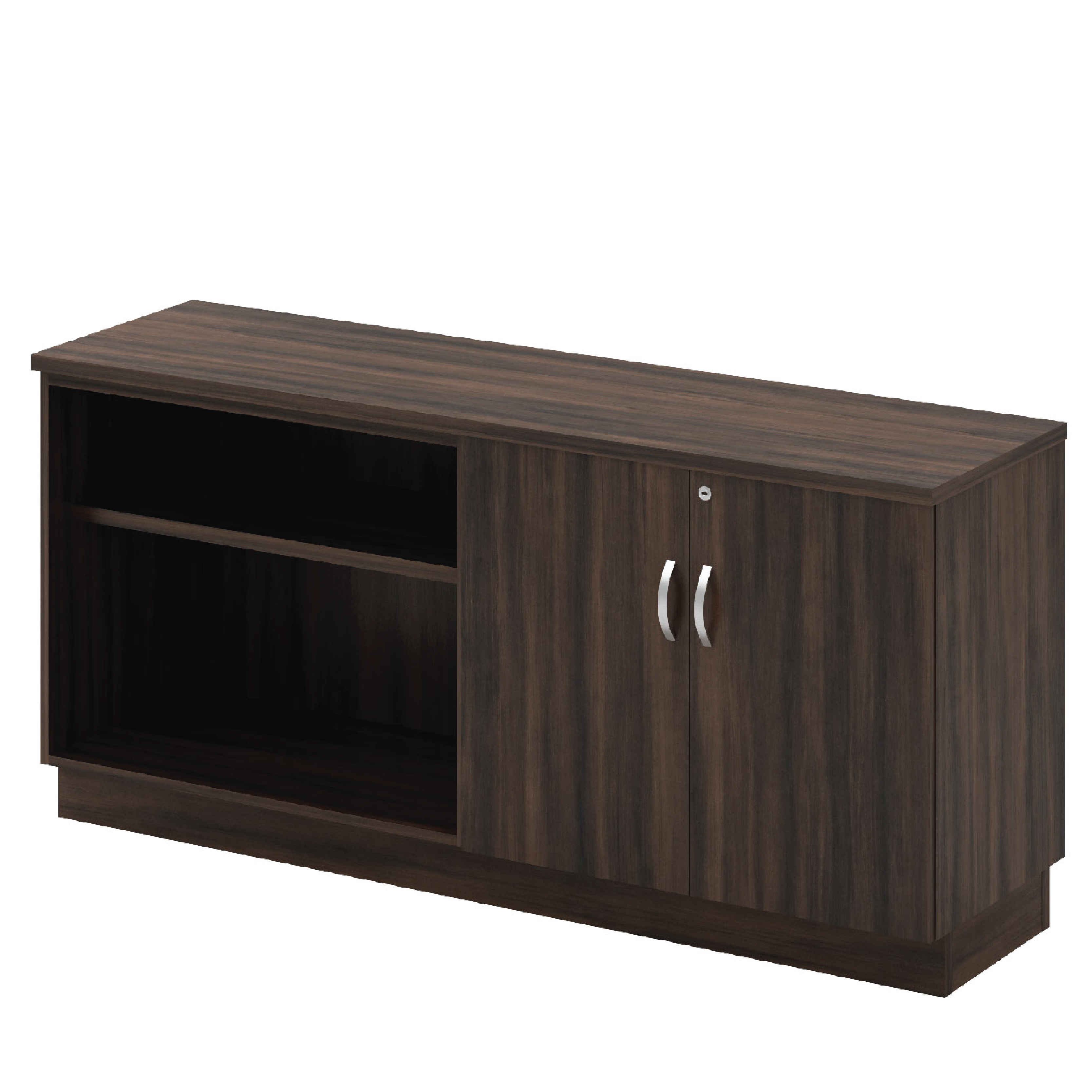 Open Shelf + Swinging Door Combined Low Cabinet (Q)