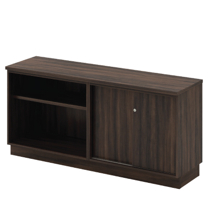 Open Shelf + Sliding Door Combined Low Cabinet (Q)