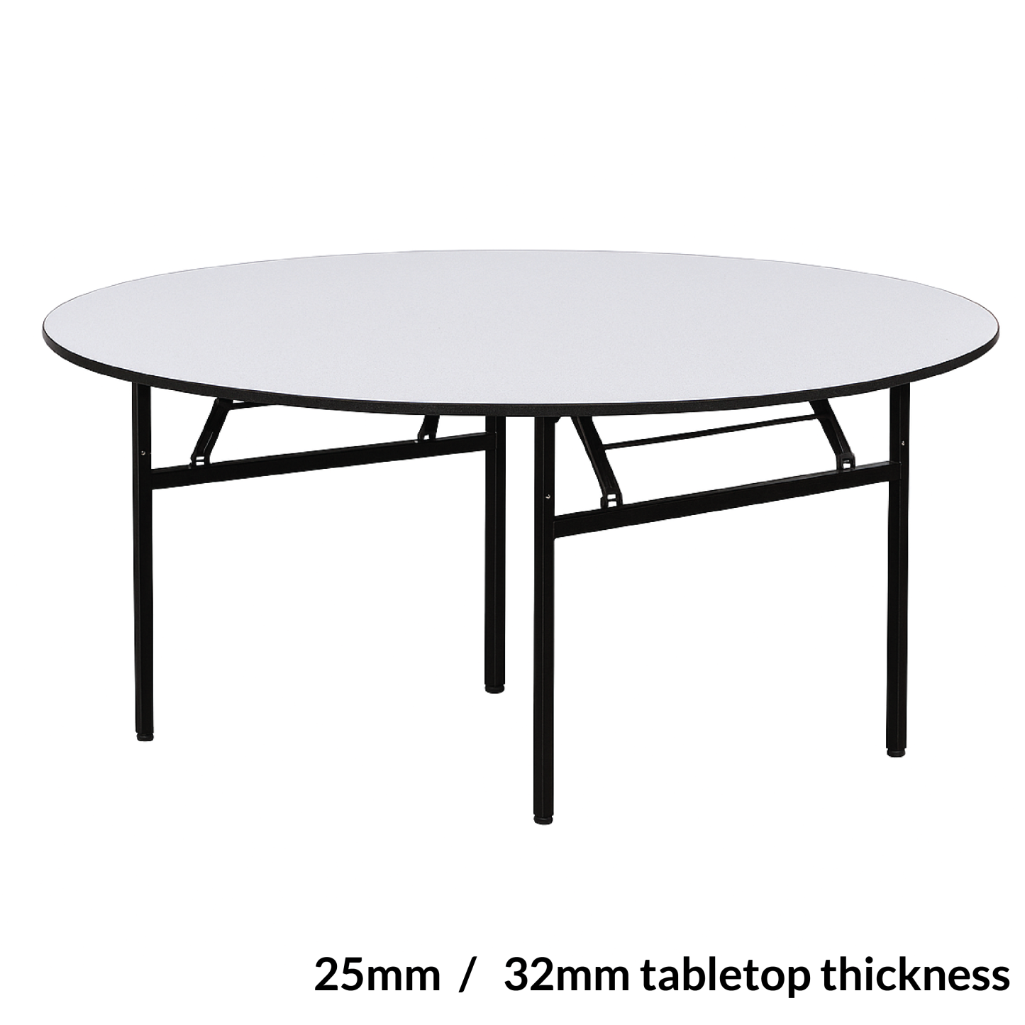 Round Foldable Banquet Table (25 mm thickness)
