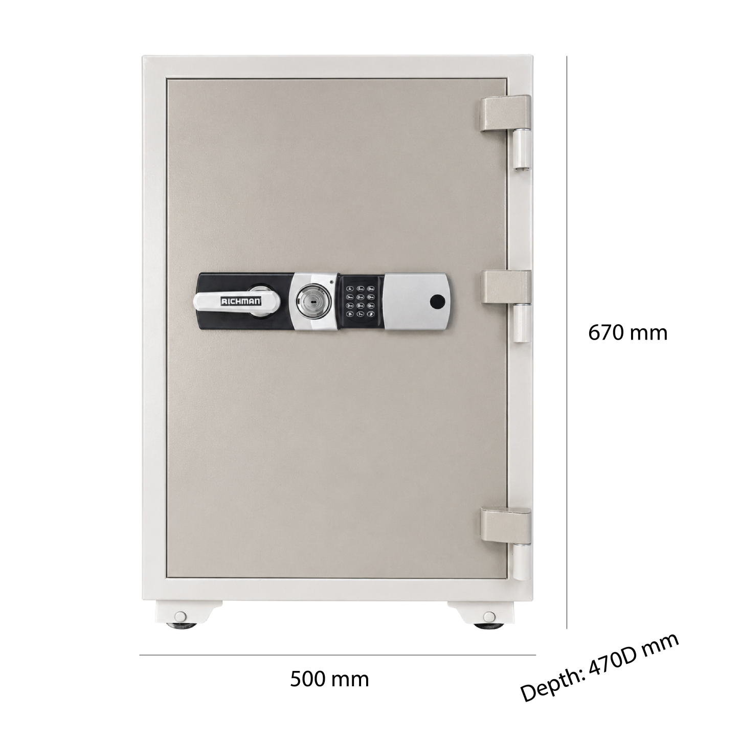 RICHMAN 105kg Medium Sized Fire Resistant Safe (Digital Lock) (kindly contact us before ordering)