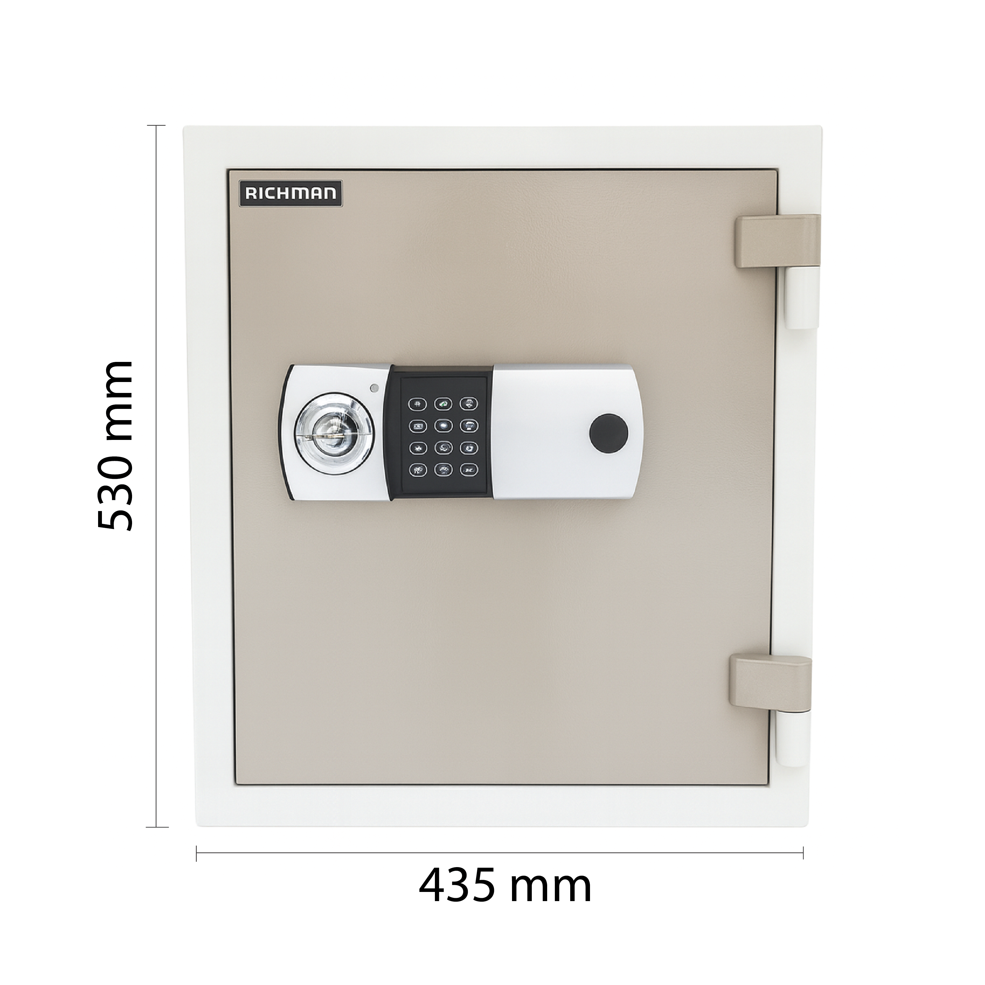 RICHMAN 65KG Medium Sized Fire Proof Safe - Electronic Lock (kindly contact us before ordering)