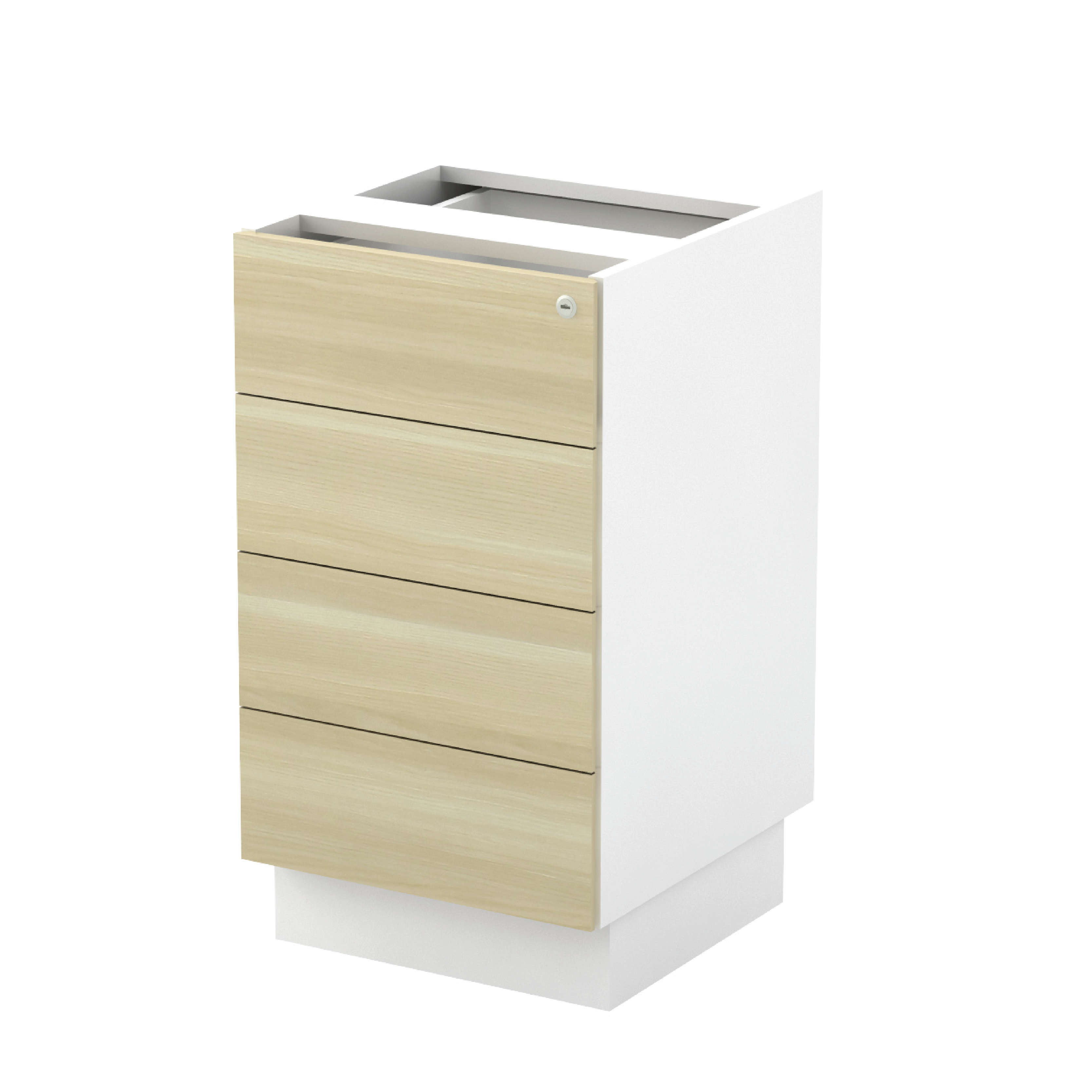 Fixed Pedestal with 4 Drawer 4D (SL)