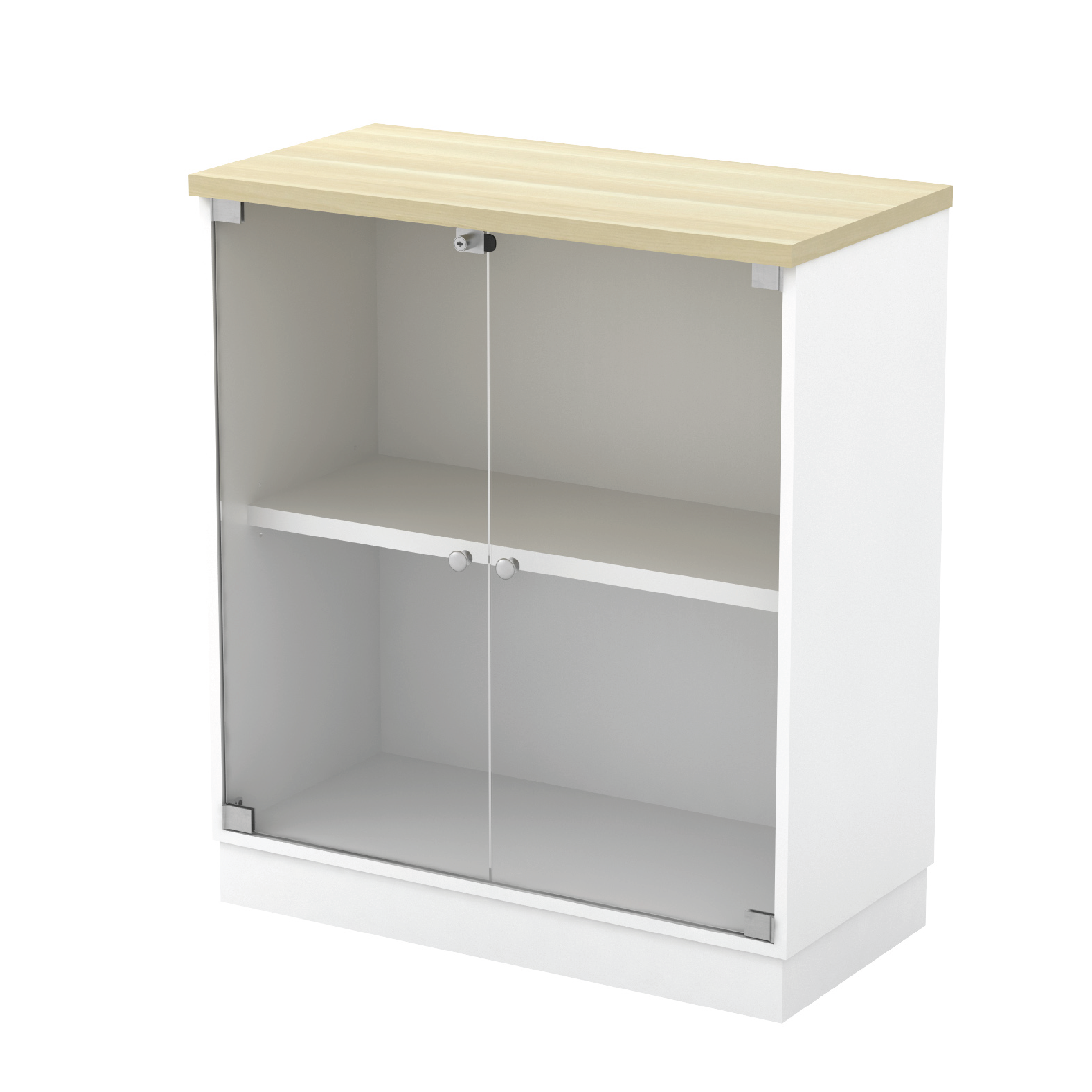 Swinging GLASS Door Low Cabinet - SL