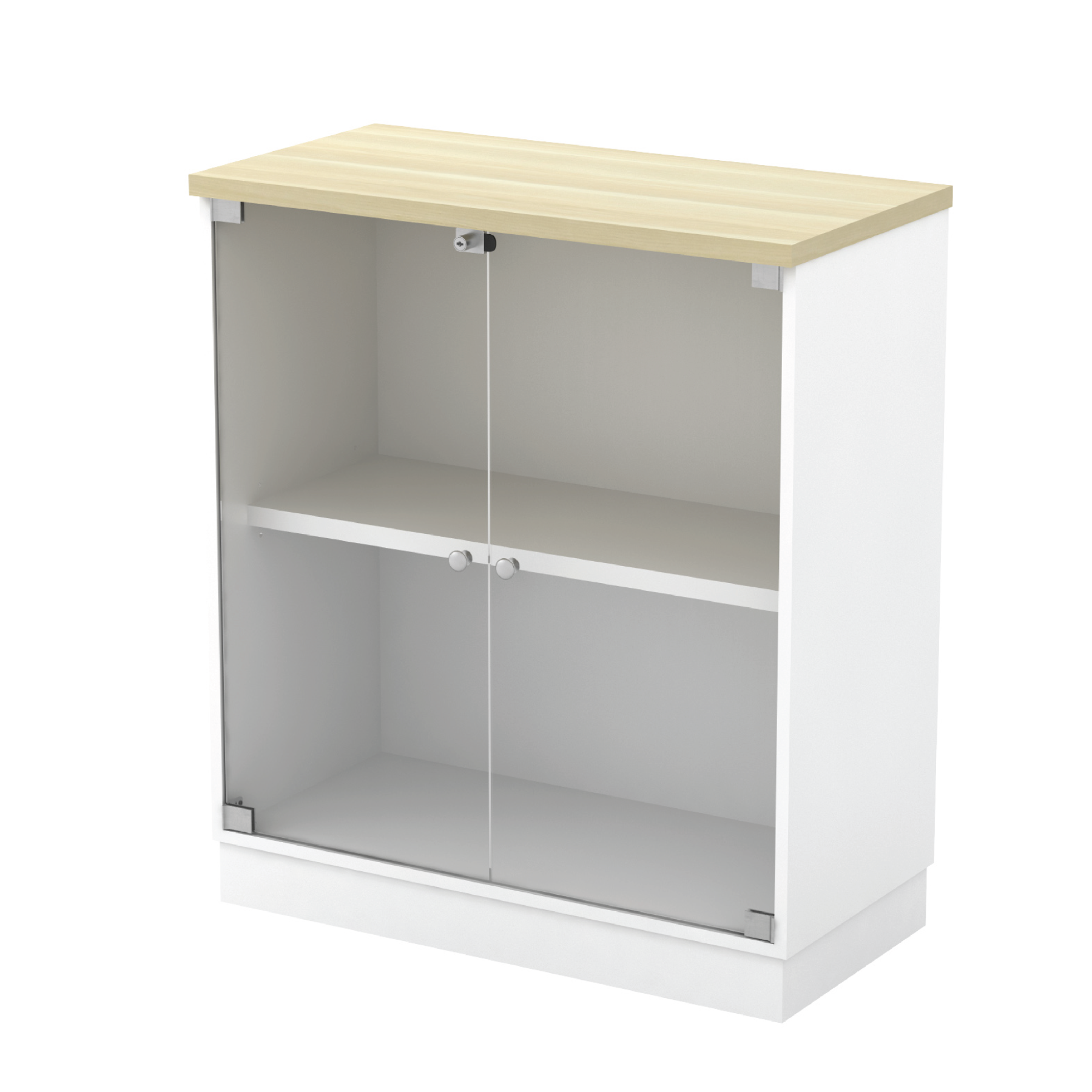 Swinging GLASS Door Low Cabinet - SL