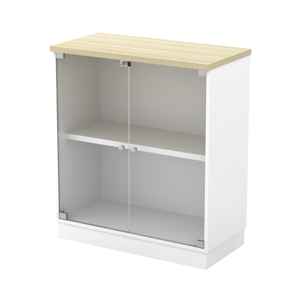 Swinging GLASS Door Low Cabinet - SL