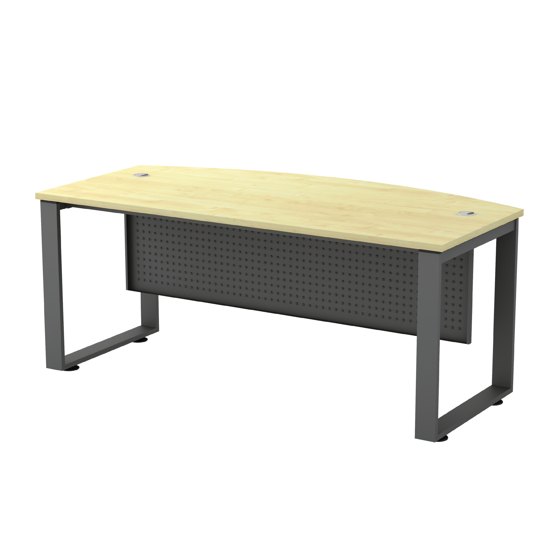 Executive Desk SQ with metal modesty Panel