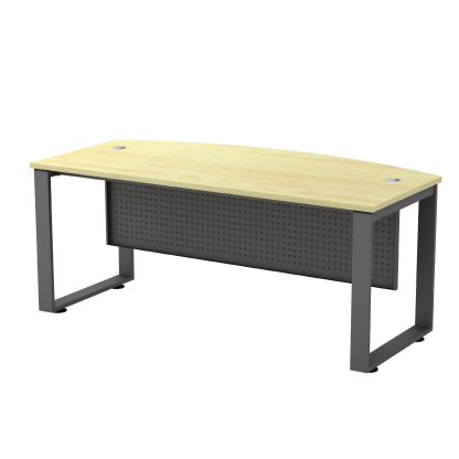 Executive Desk SQ with metal modesty Panel