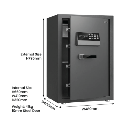 DEL 623 Security Safe - 480W x 400D x 795H mm