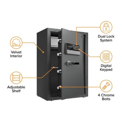 DEL 623 Security Safe - 480W x 400D x 795H mm