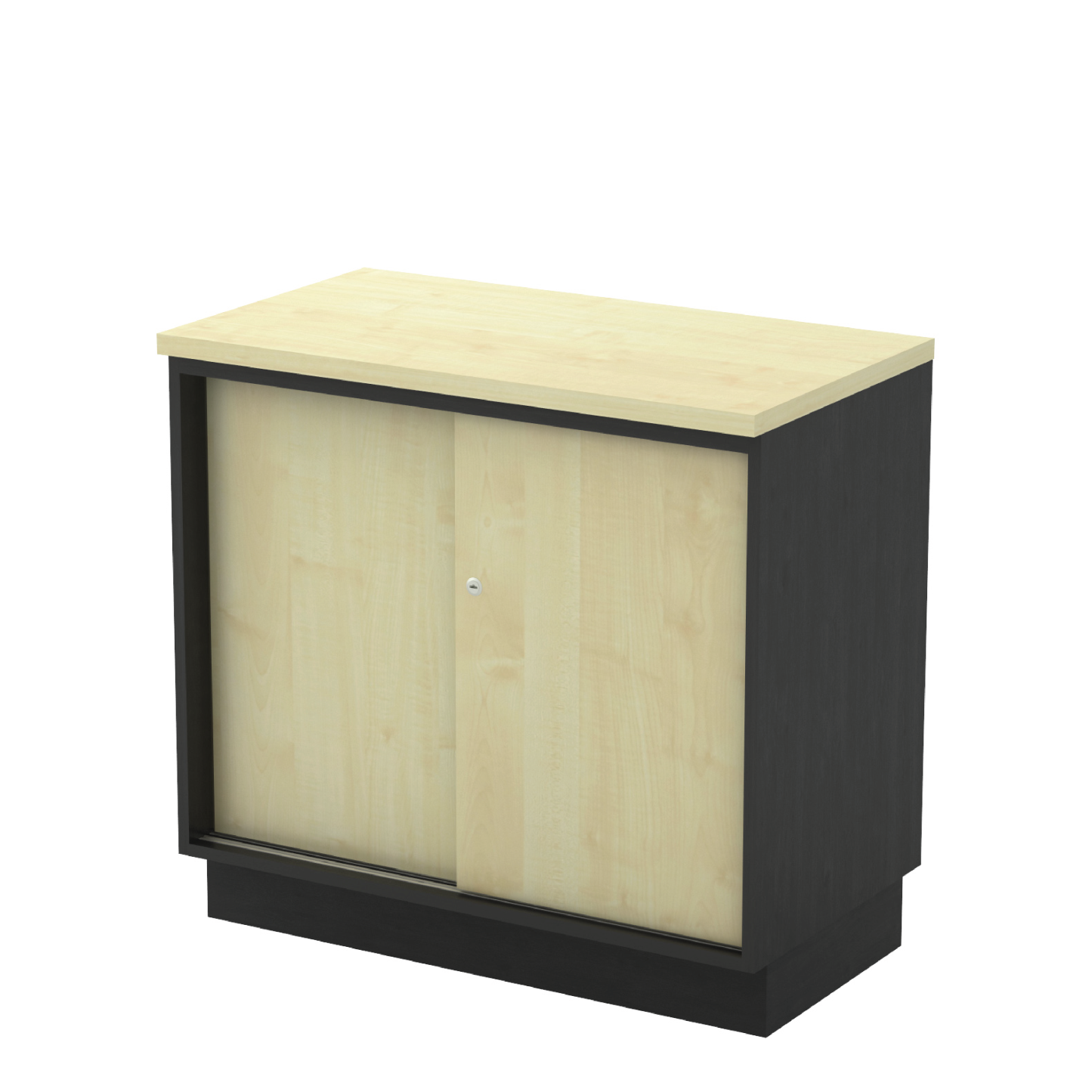 Sliding Door Low Cabinet - Maple (T)