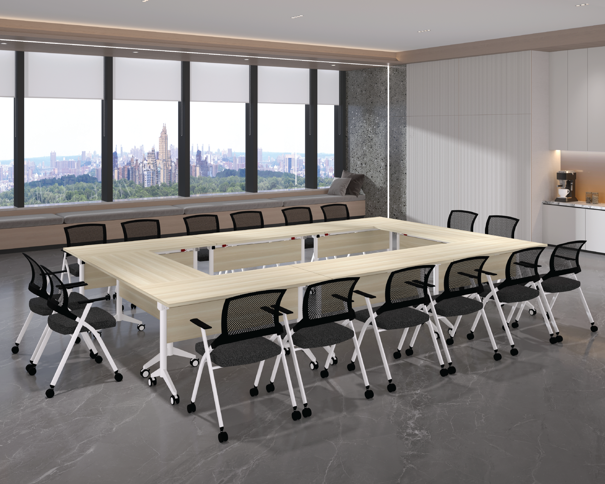 TIX Mobile Foldable Training Office Table