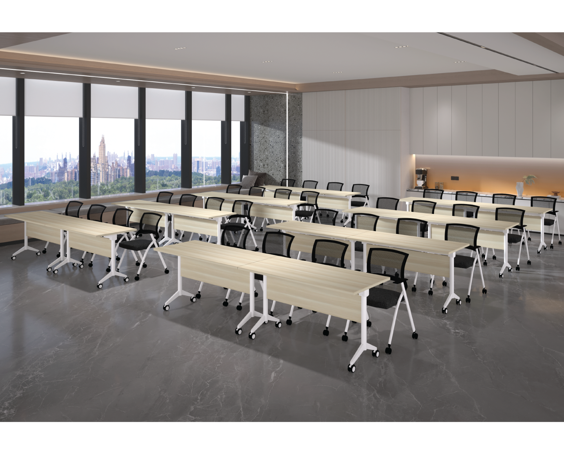 TIX Mobile Foldable Training Office Table