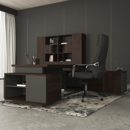 ATLAS Director Table Set with Cabinets