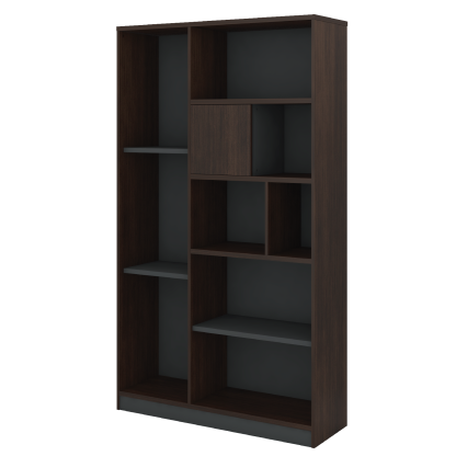 ATLAS Open Shelf + Sliding Door High Cabinet - 2110H mm