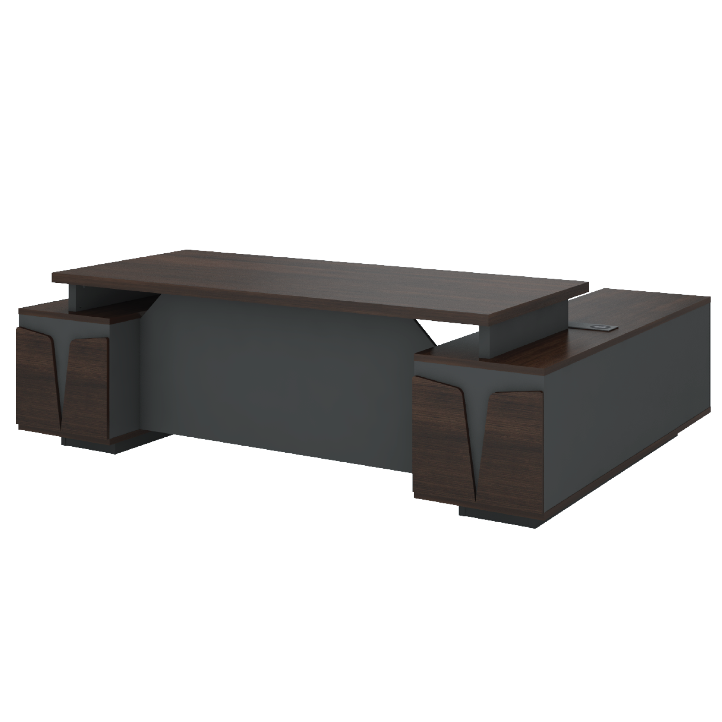 ATLAS Director Desk - Double Side Low Cabinet