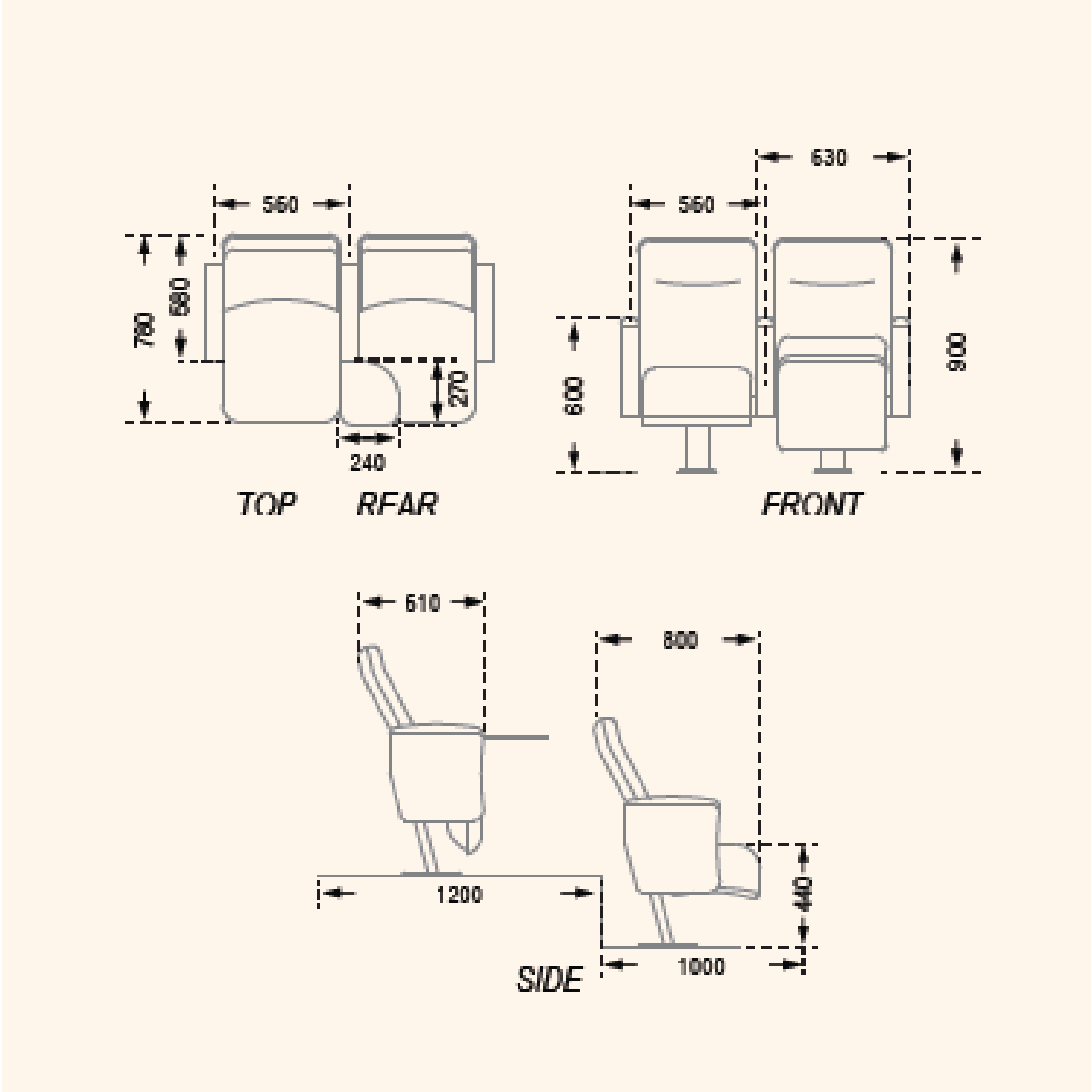 TRENT Auditorium Chairs (Kindly contact us before ordering)