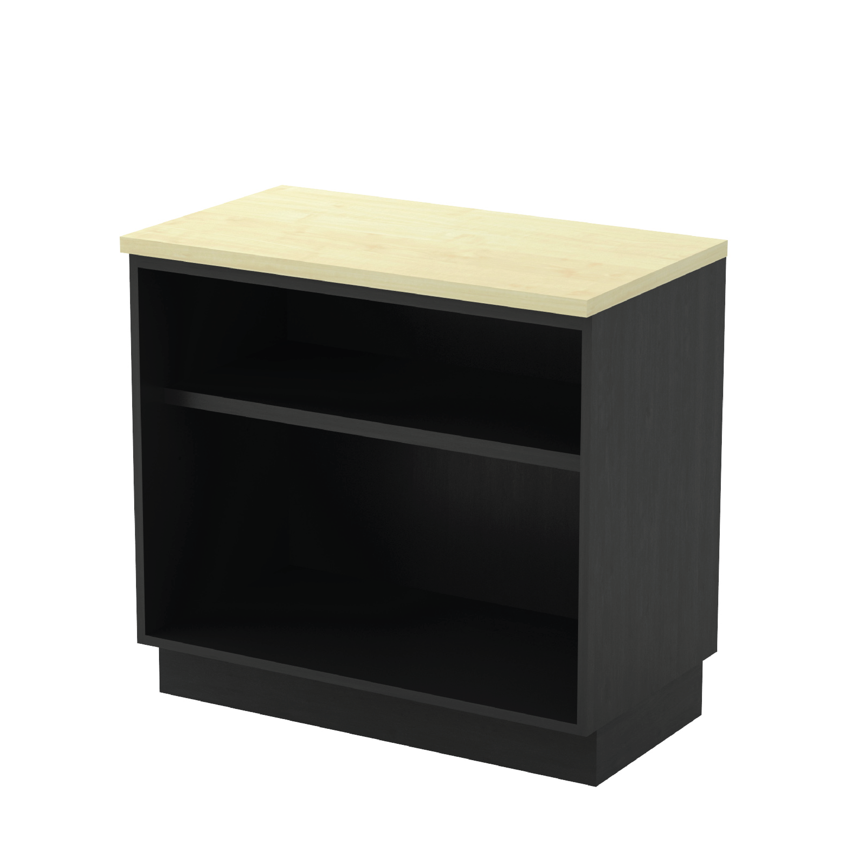 Open Shelf Low Cabinet - Maple (T)