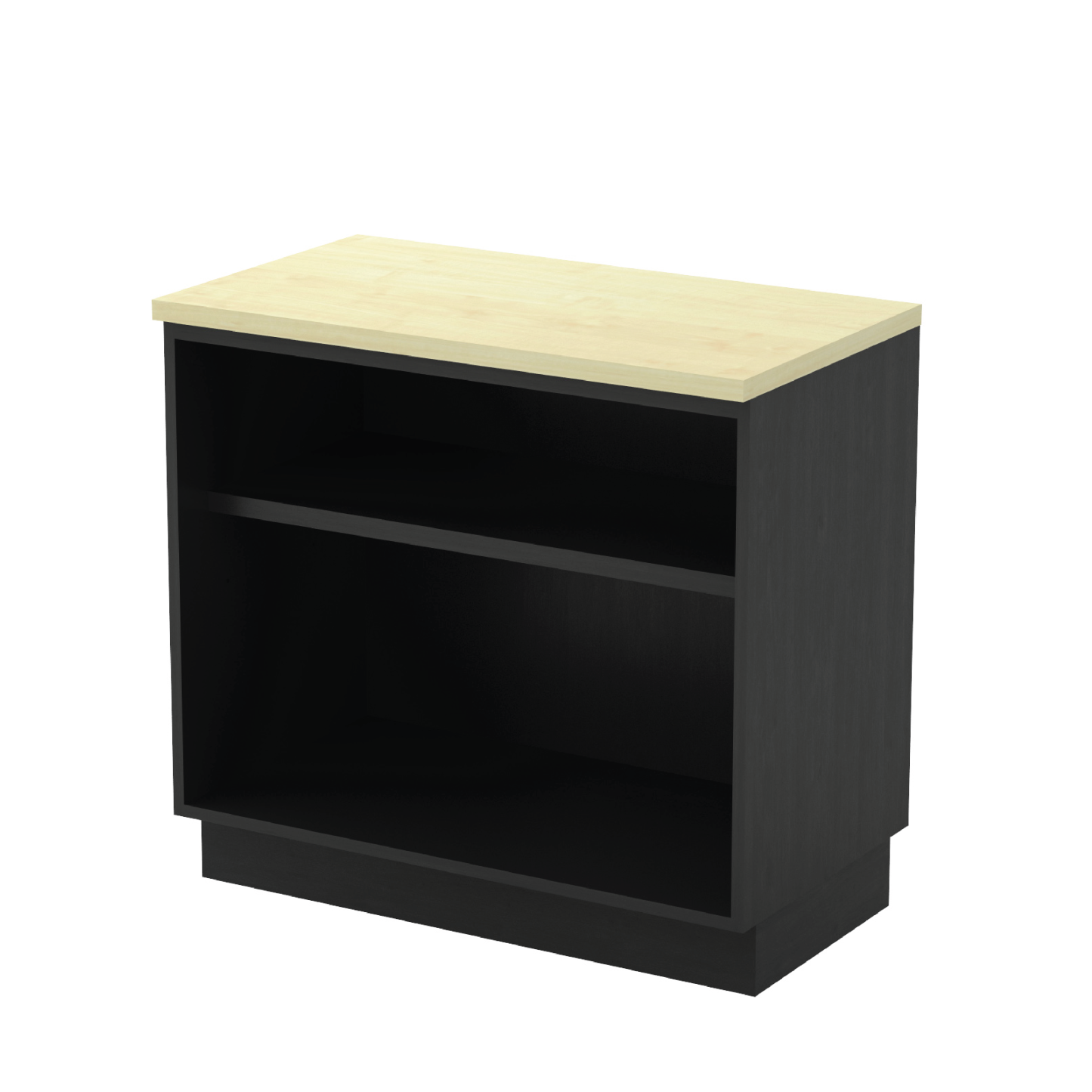 Open Shelf Low Cabinet - Maple (T)
