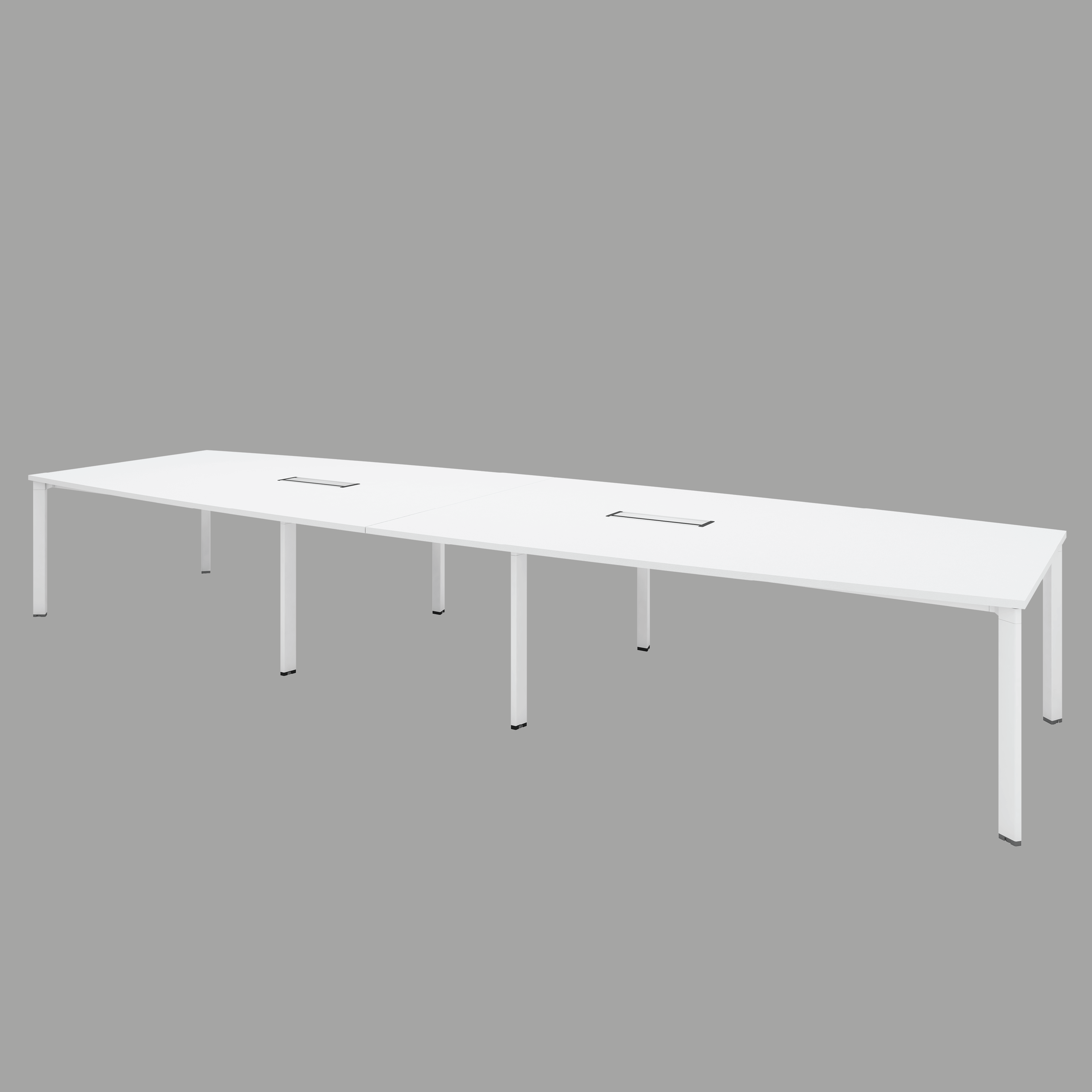 Boat Shaped Meeting Table (UT) - 4800W x 1500D/1200D x 750H mm