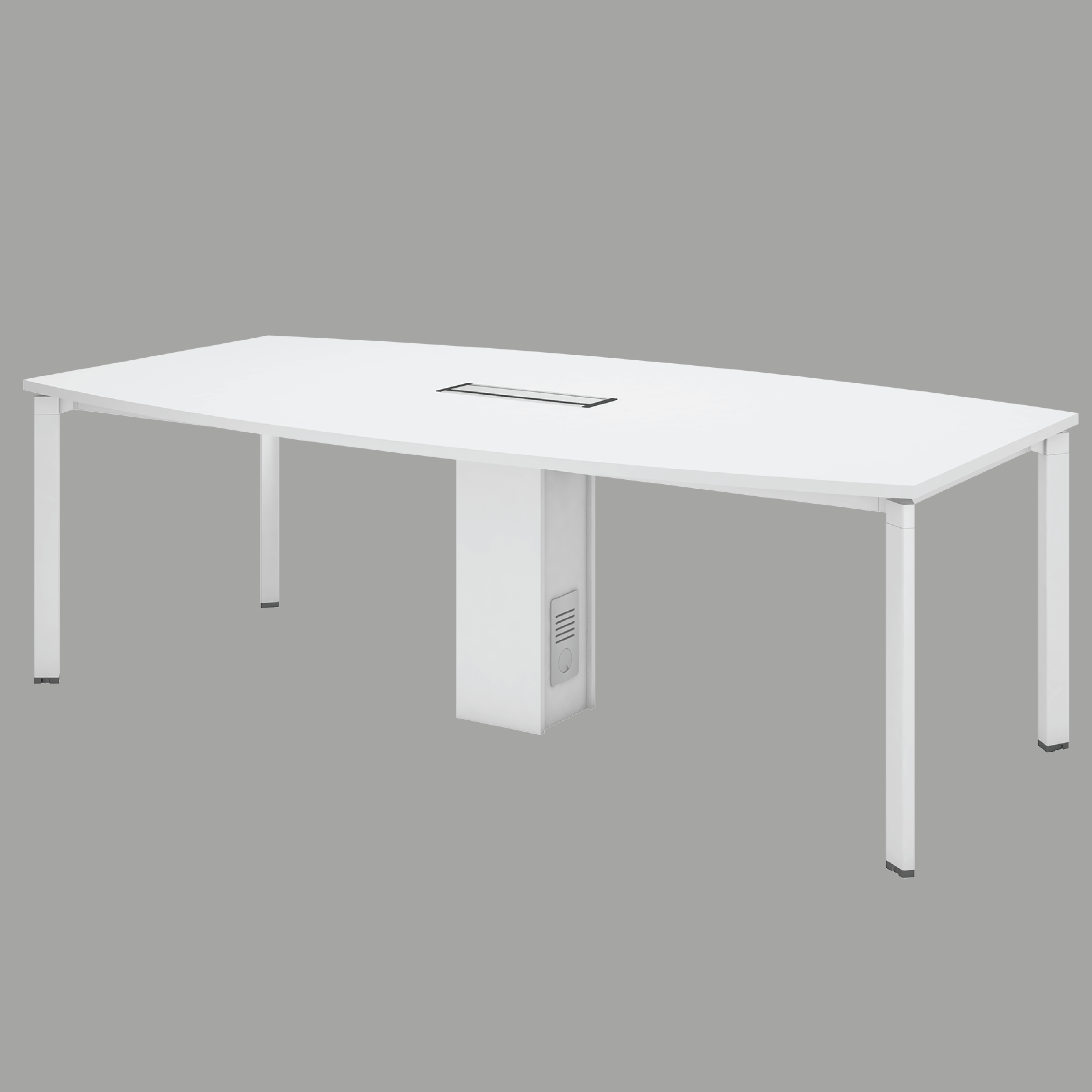 Boat Shaped Meeting Table (UT) - 2400W x 1200D/900D x 750H mm