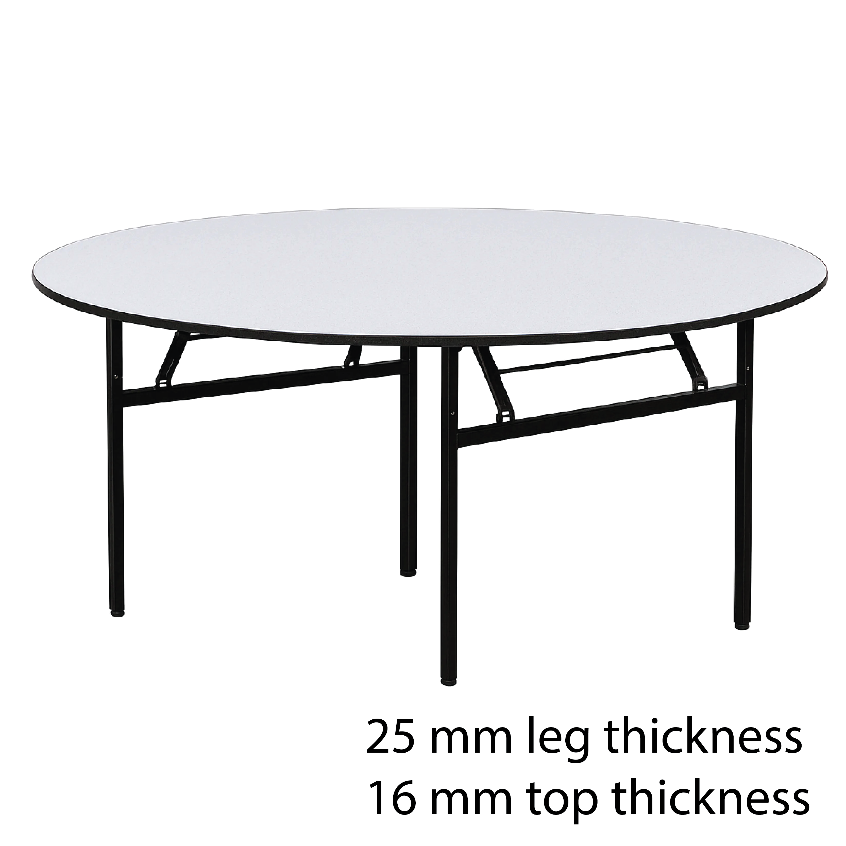 Round Foldable Banquet Table (25 mm table leg thickness)