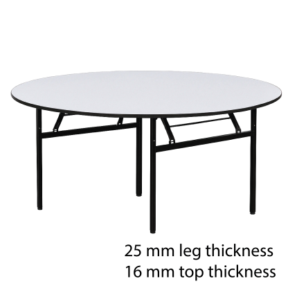 Round Foldable Banquet Table (25 mm table leg thickness)