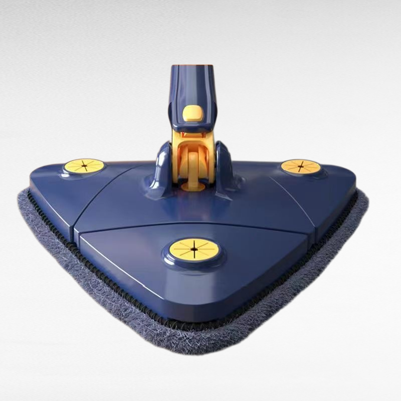 Hands-free triangular cleaning mop