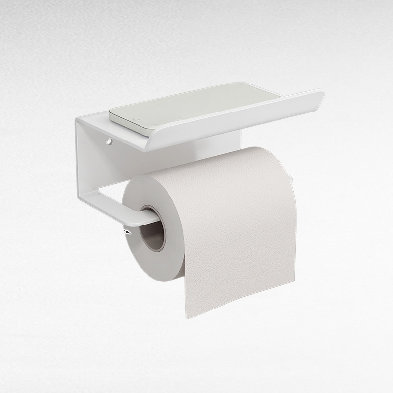 Punch-free household toilet paper towel holder