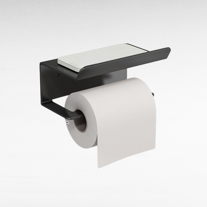 Punch-free household toilet paper towel holder