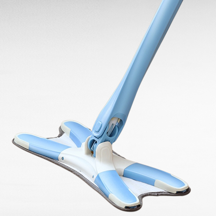 Household X-shaped hands-free flat mop
